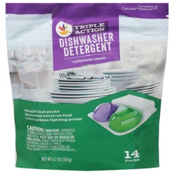 Giant Triple Action Ultimate Clean Dishwasher Detergent Packs