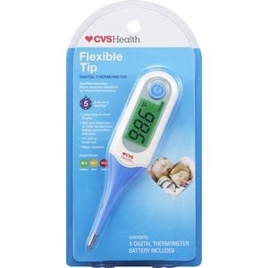 slide 1 of 1, CVS Health Flexible Tip Digital Thermometer, 1 ct