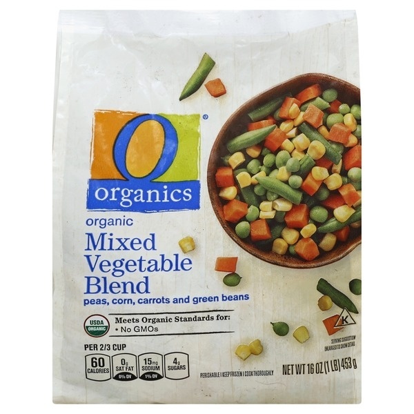 slide 1 of 1, O Organics Organic Vegetables Mixed Blend, 16 oz