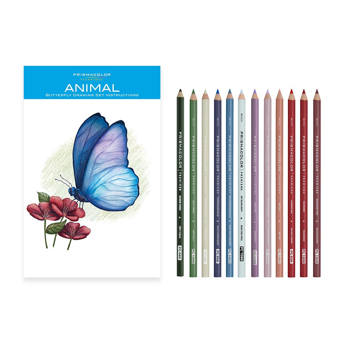 slide 5 of 5, Prismacolor Technique 12-Piece Animal Drawing Set, 12 ct