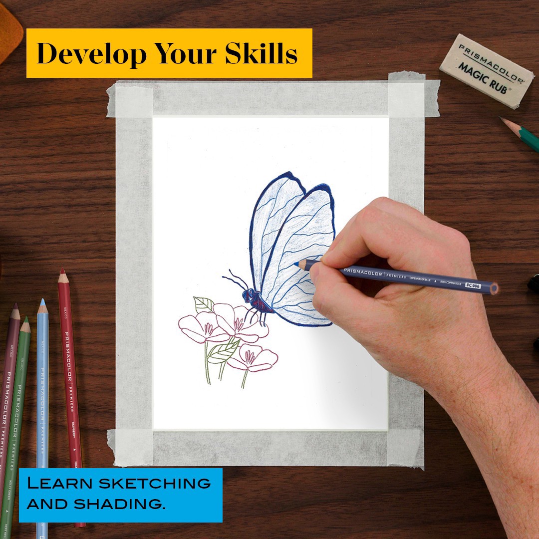 slide 3 of 5, Prismacolor Technique 12-Piece Animal Drawing Set, 12 ct