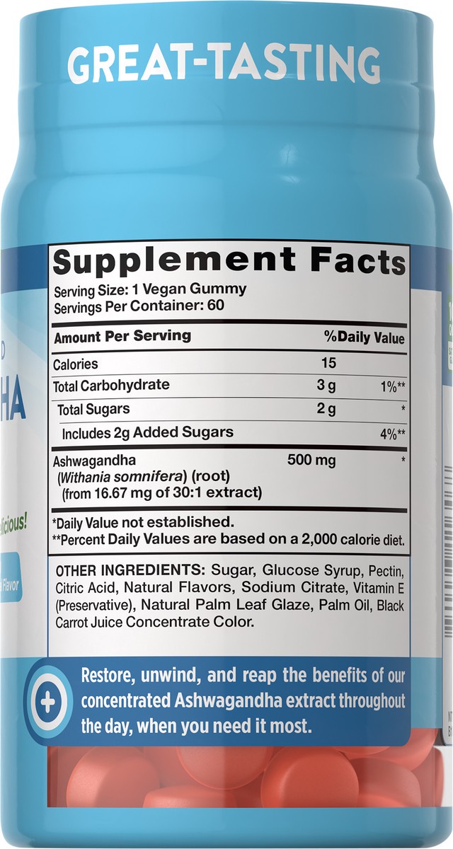 slide 5 of 6, Nature's Truth Ashwagandha Gummy, Tropical, 60 ct