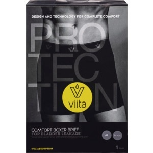 slide 1 of 1, Vitta Protection Reuseable Mens Super Mid Underwear, Black, Medium, 1 ct