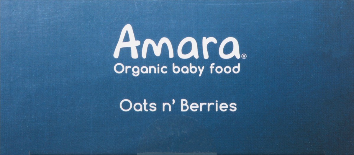 slide 10 of 13, Amara Organic Oats N' Berries Baby Food 5 pk, 3.5 oz