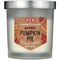 H-E-B Flavor Favorites Bakery Pumpkin Pie Scented Candle
