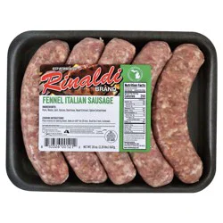 OTHER-NATIONAL Rinaldi Fennel Italian sausage Green writing, 20oz 5-4oz links