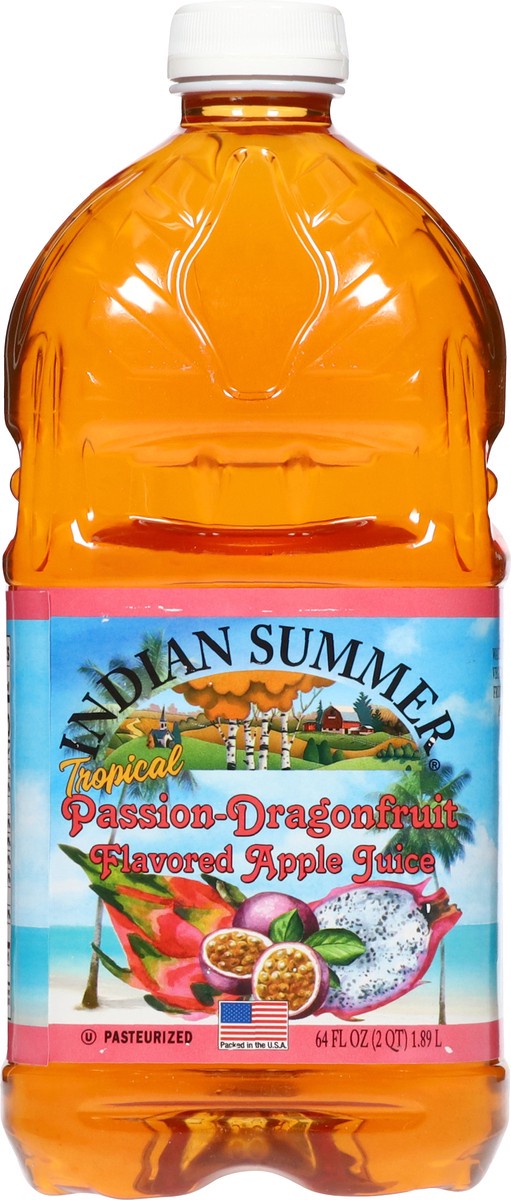 slide 11 of 14, Indian Summer Tropical Passion-Dragonfruit Apple Juice 64 fl oz, 64 oz