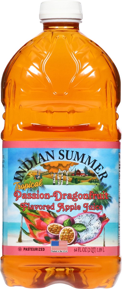 slide 10 of 14, Indian Summer Tropical Passion-Dragonfruit Apple Juice 64 fl oz, 64 oz