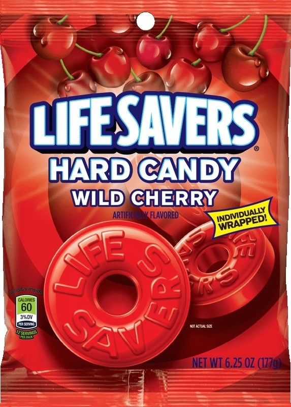 slide 1 of 1, Life Savers Wild Cherry Hard Candy Bag, 6.25 oz