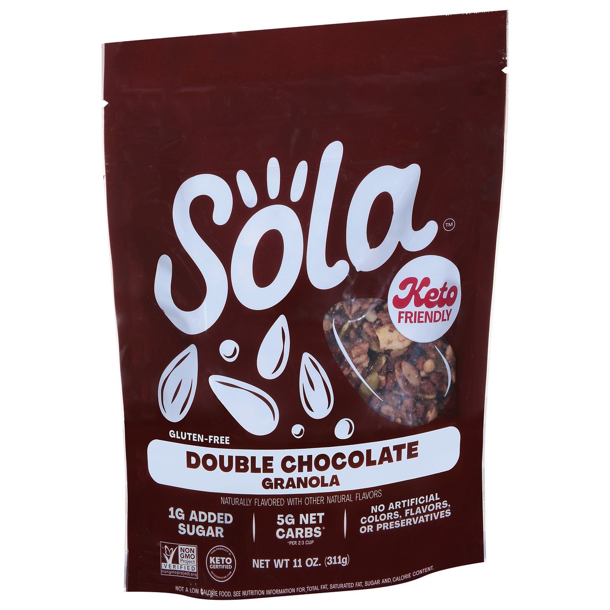 slide 4 of 9, Sola Double Chocolate Granola 11 oz, 11 oz