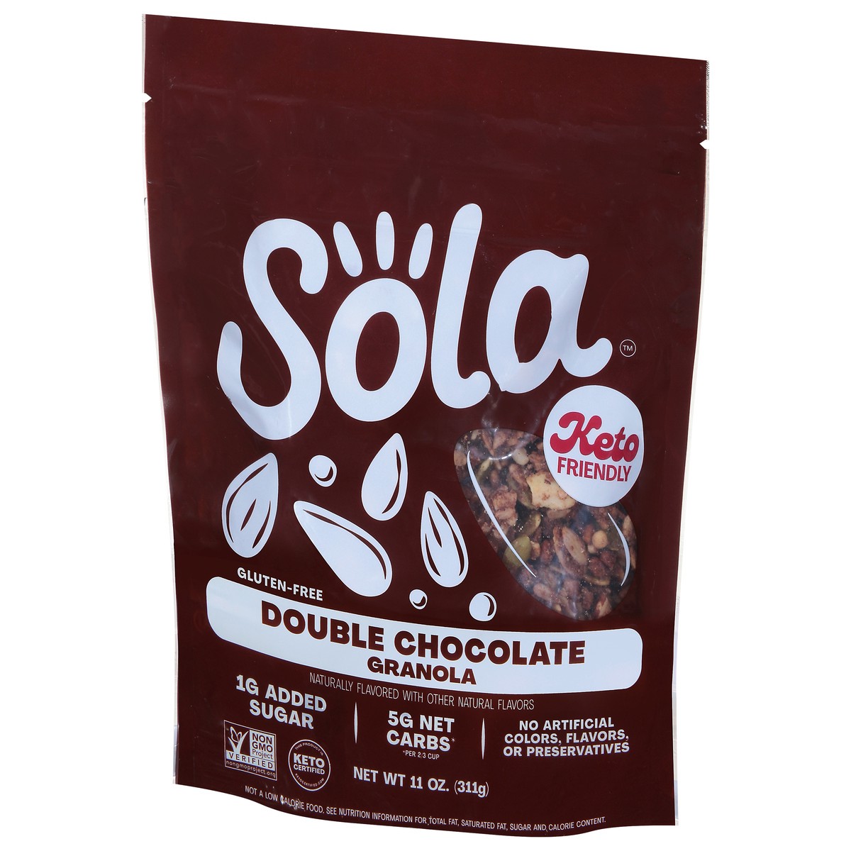 slide 2 of 9, Sola Double Chocolate Granola 11 oz, 11 oz