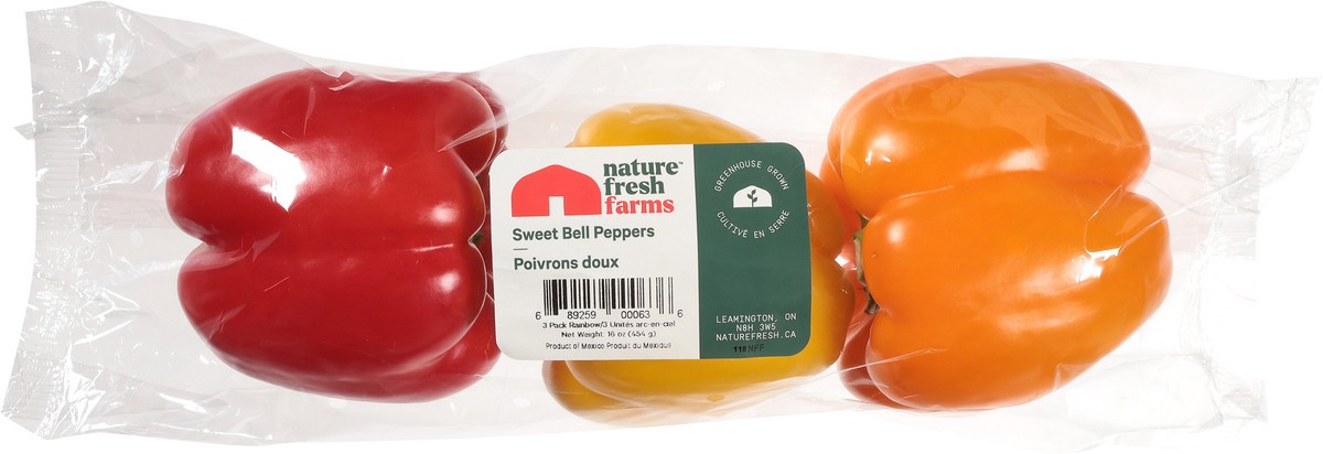 slide 9 of 11, Nature Fresh Farms Sweet Bell Peppers 3 Each, 3 ct