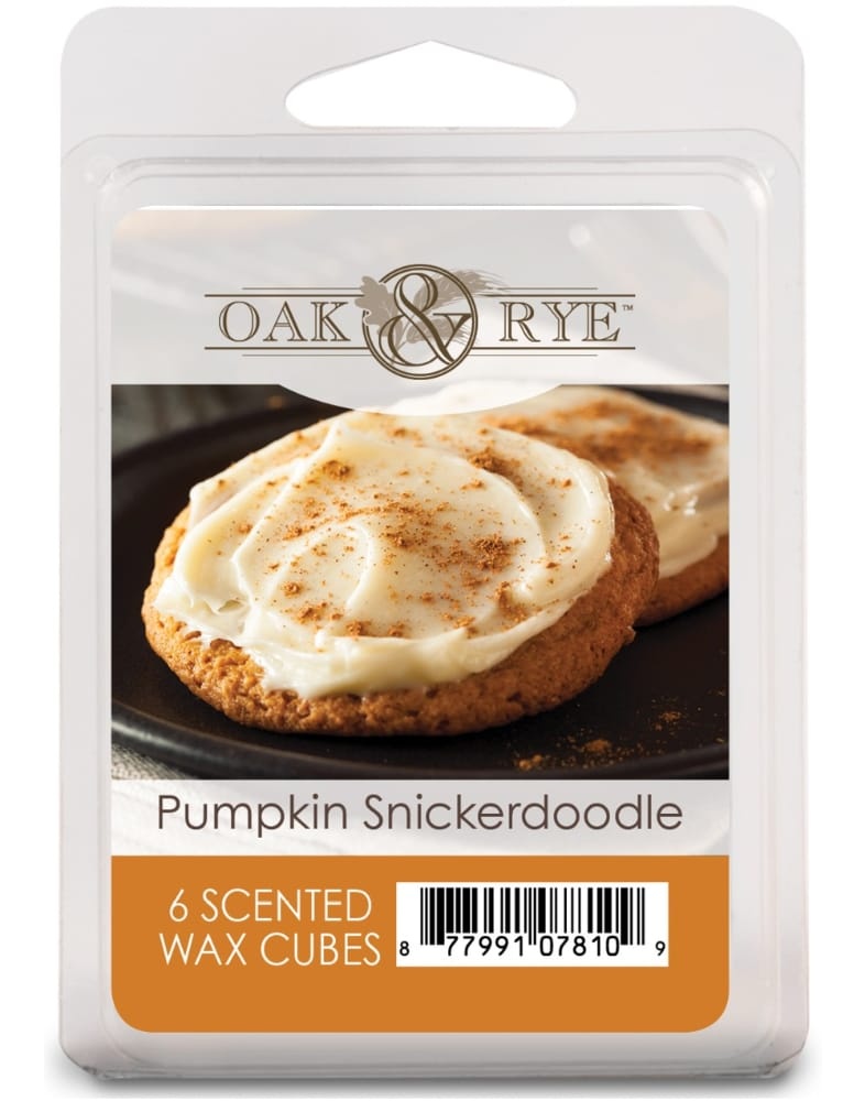 slide 1 of 1, Oak & Rye Oak And Rye Pumpkin Snickerdoodle Scented Wax Cubes - 6 Pk, 2.5 oz