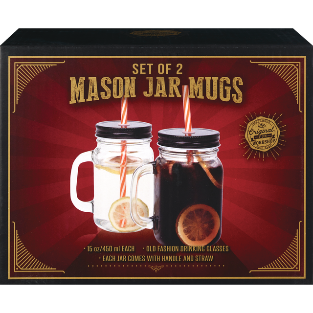 slide 1 of 1, 2Pk Mason Jar, 1 ct