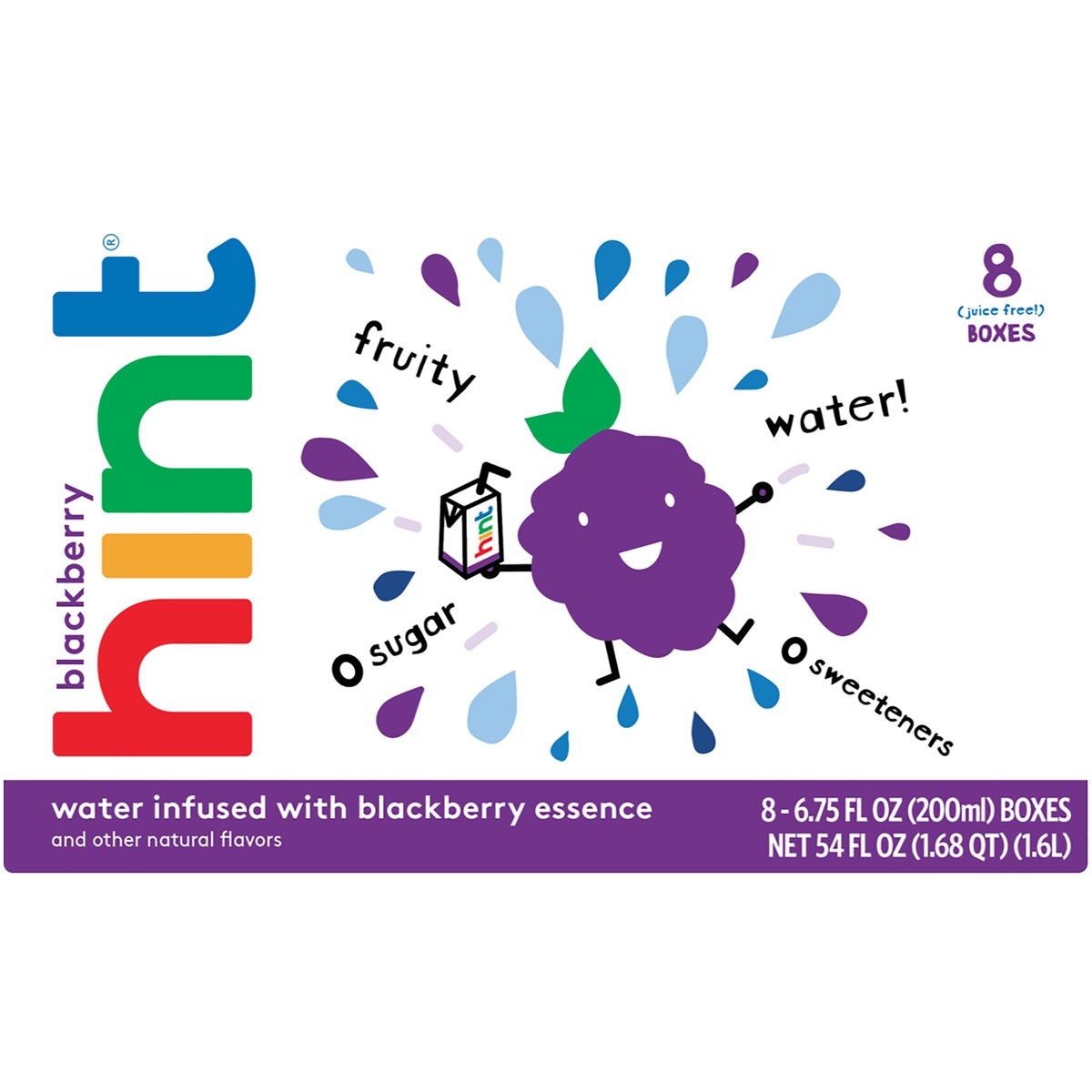 slide 1 of 1, Hint Kids Blackberry /, 8 ct, 54 oz