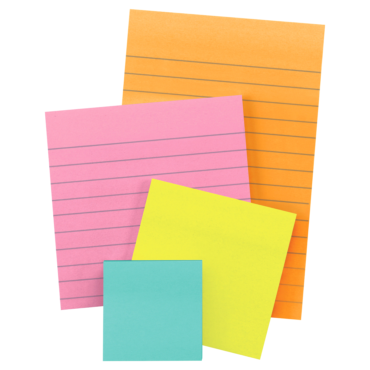 slide 2 of 6, Post-it Super Sticky Notes, Assorted Sizes, Miami Collection, 1 ct