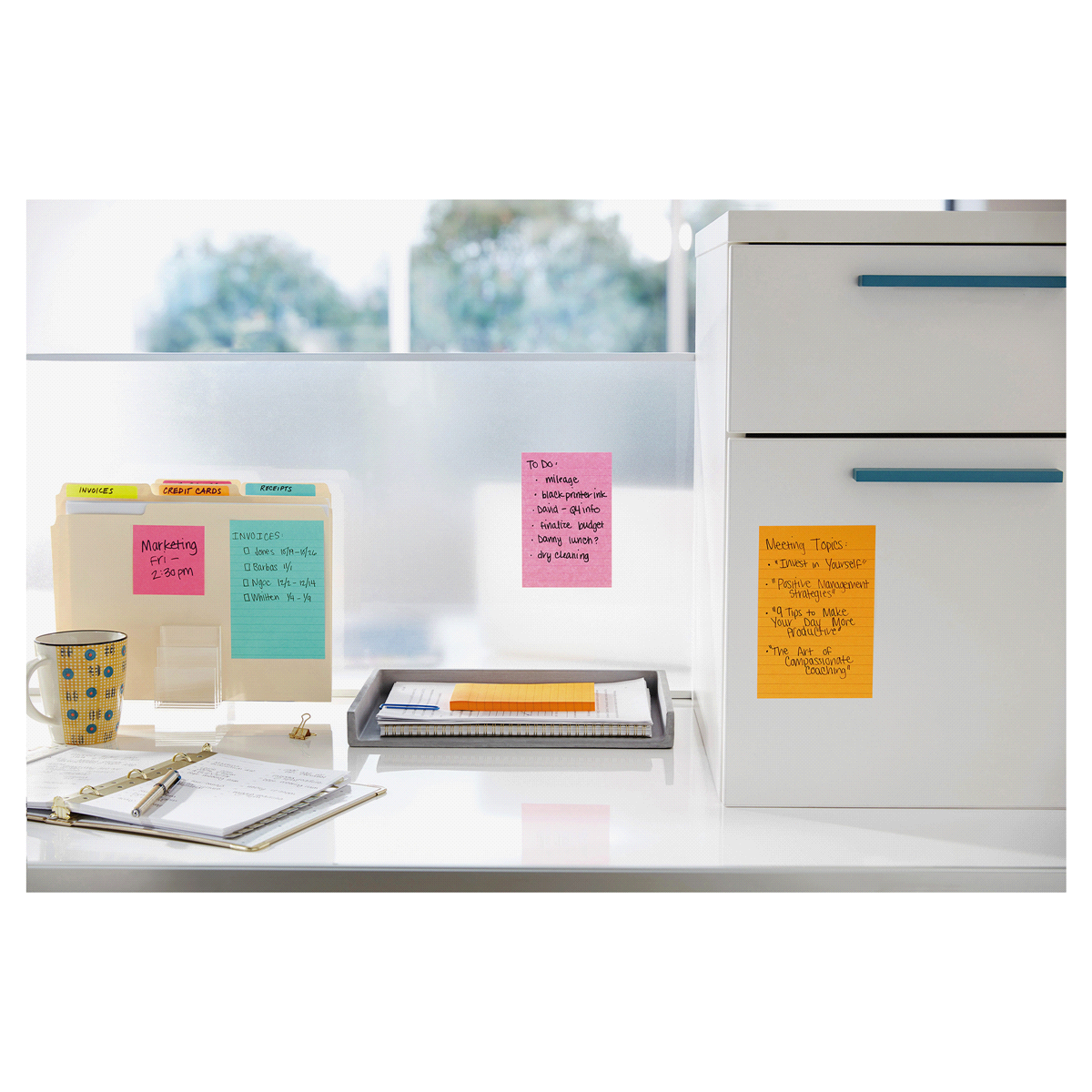 slide 6 of 6, Post-it Super Sticky Notes, Assorted Sizes, Miami Collection, 1 ct