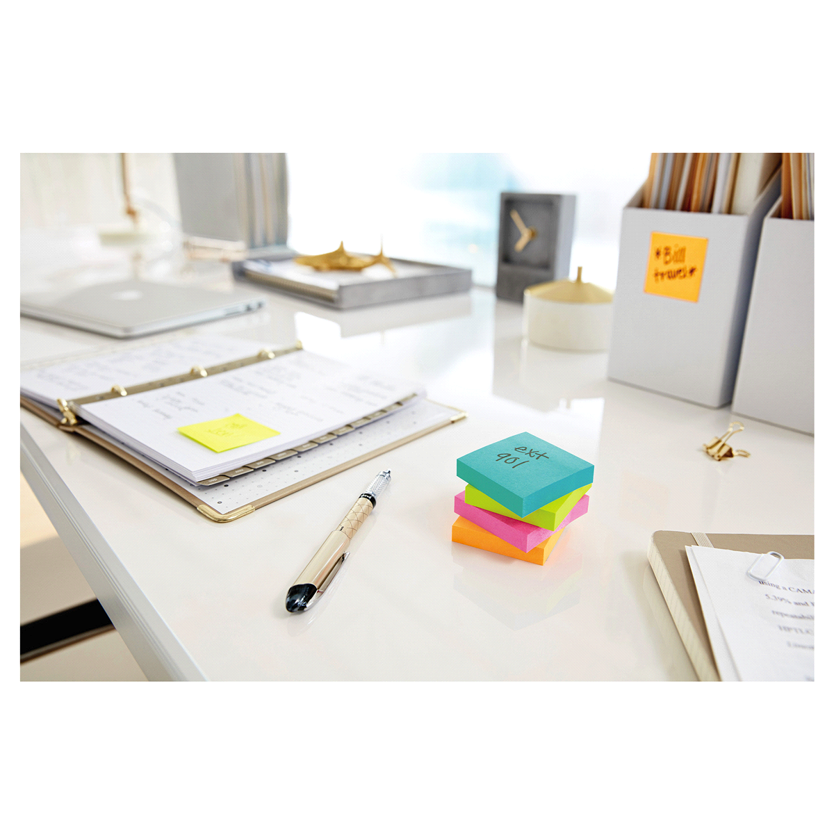 slide 5 of 6, Post-it Super Sticky Notes, Assorted Sizes, Miami Collection, 1 ct