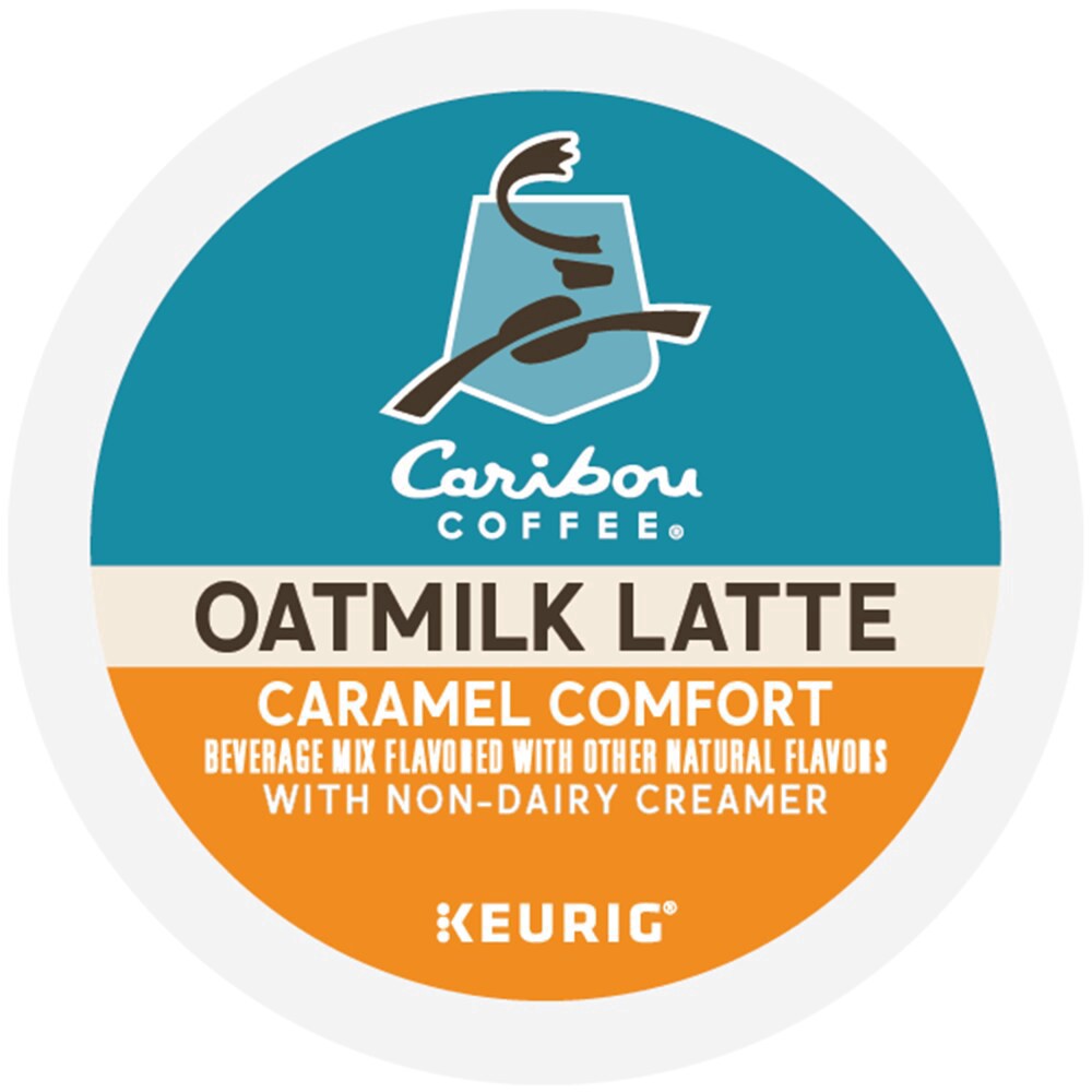slide 6 of 6, Caribou Coffee Caramel Comfort Oat Milk Latte, Keurig Single Serve K-Cup - 10 ct, 10 ct