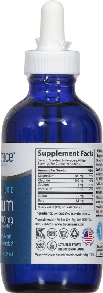 slide 3 of 14, Trace Magnesium Chloride Liquid Mineral Supplement 4 fl oz, 4 fl oz