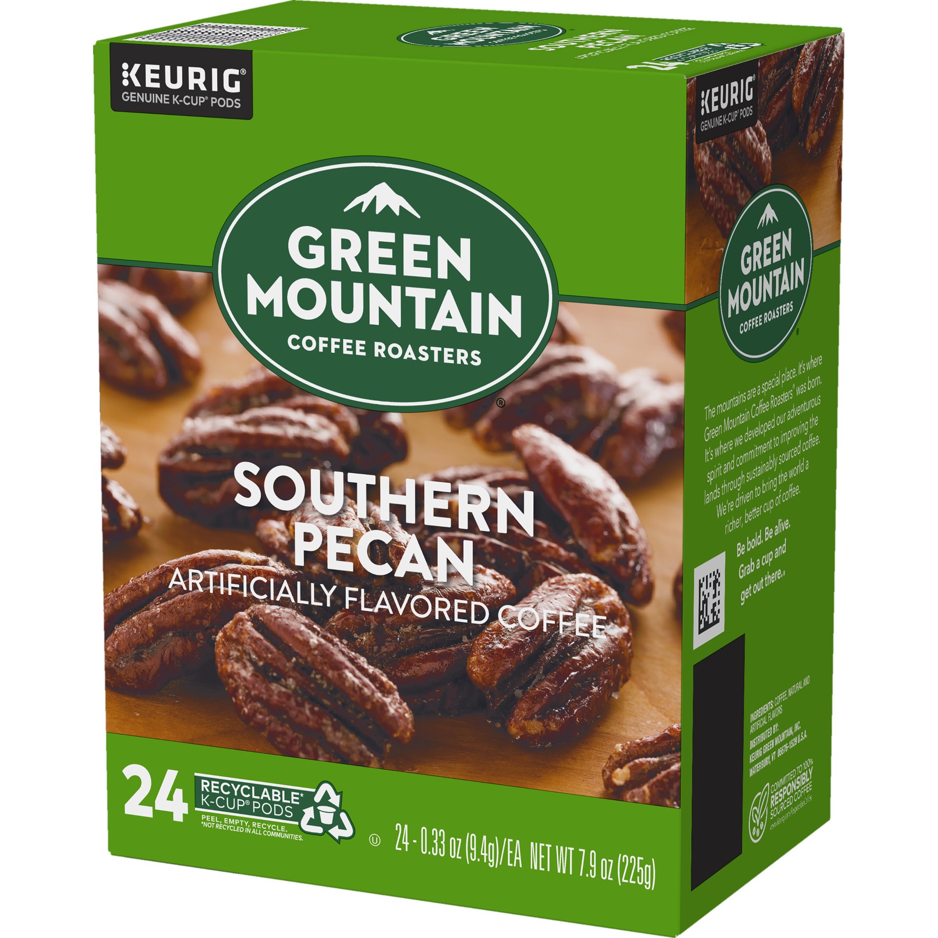 slide 5 of 5, Green Mountain Coffee Roasters Southern Pecan Keurig Single-Serve K-Cup pods, Light Roast Coffee, 24 Count, 24 ct