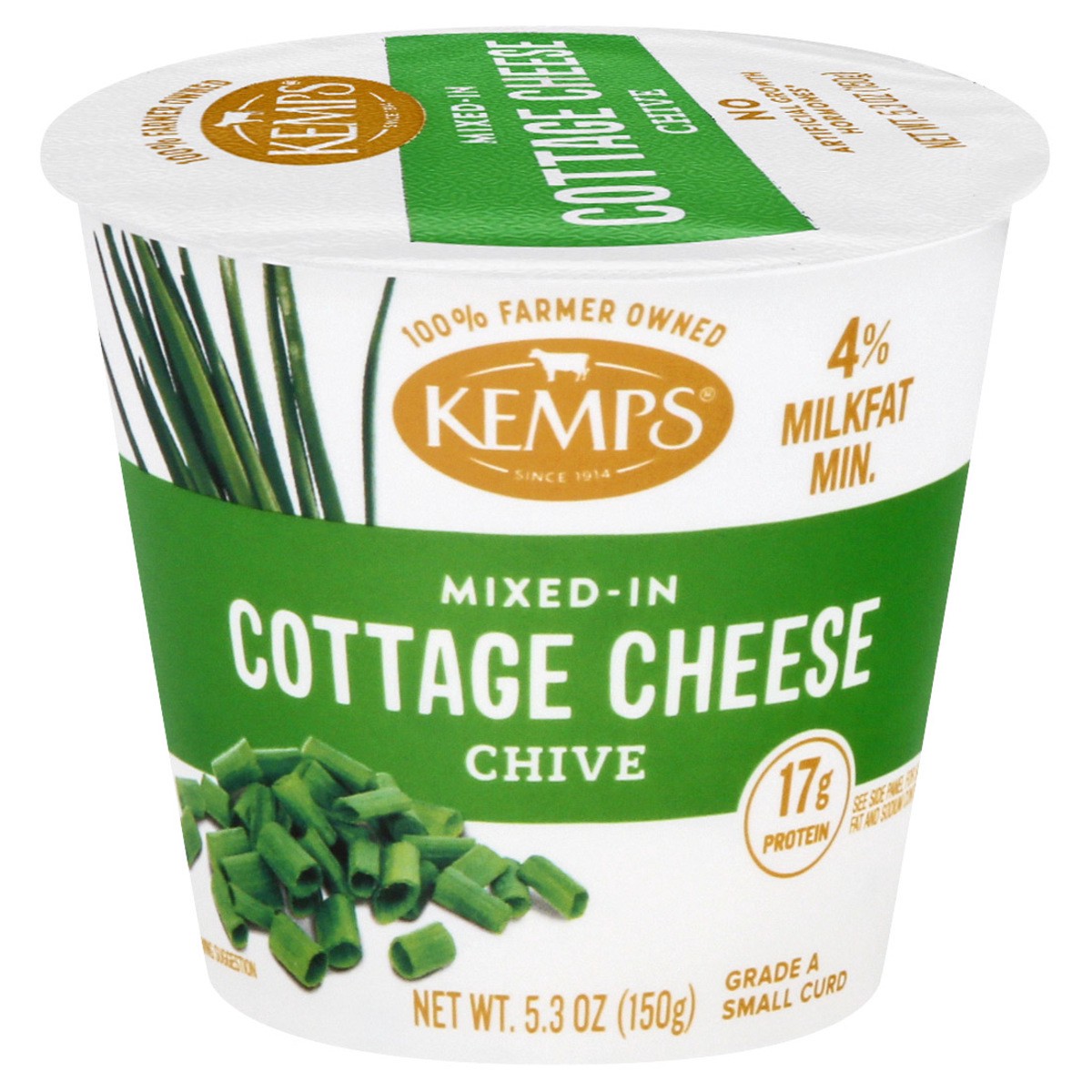 slide 6 of 13, Kemps Chive Cottage Cheese, 5.3 oz