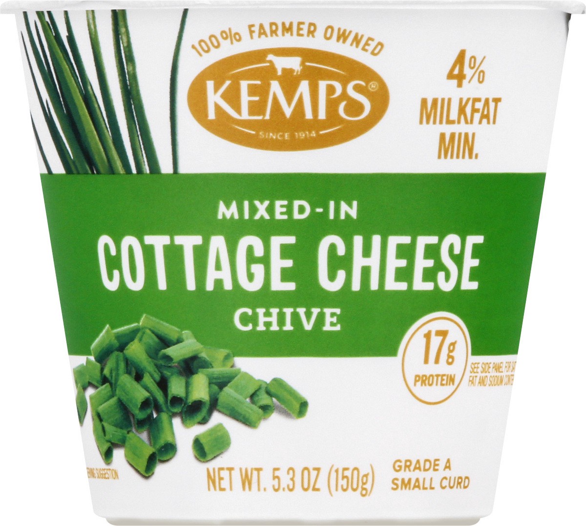 slide 2 of 13, Kemps Chive Cottage Cheese, 5.3 oz