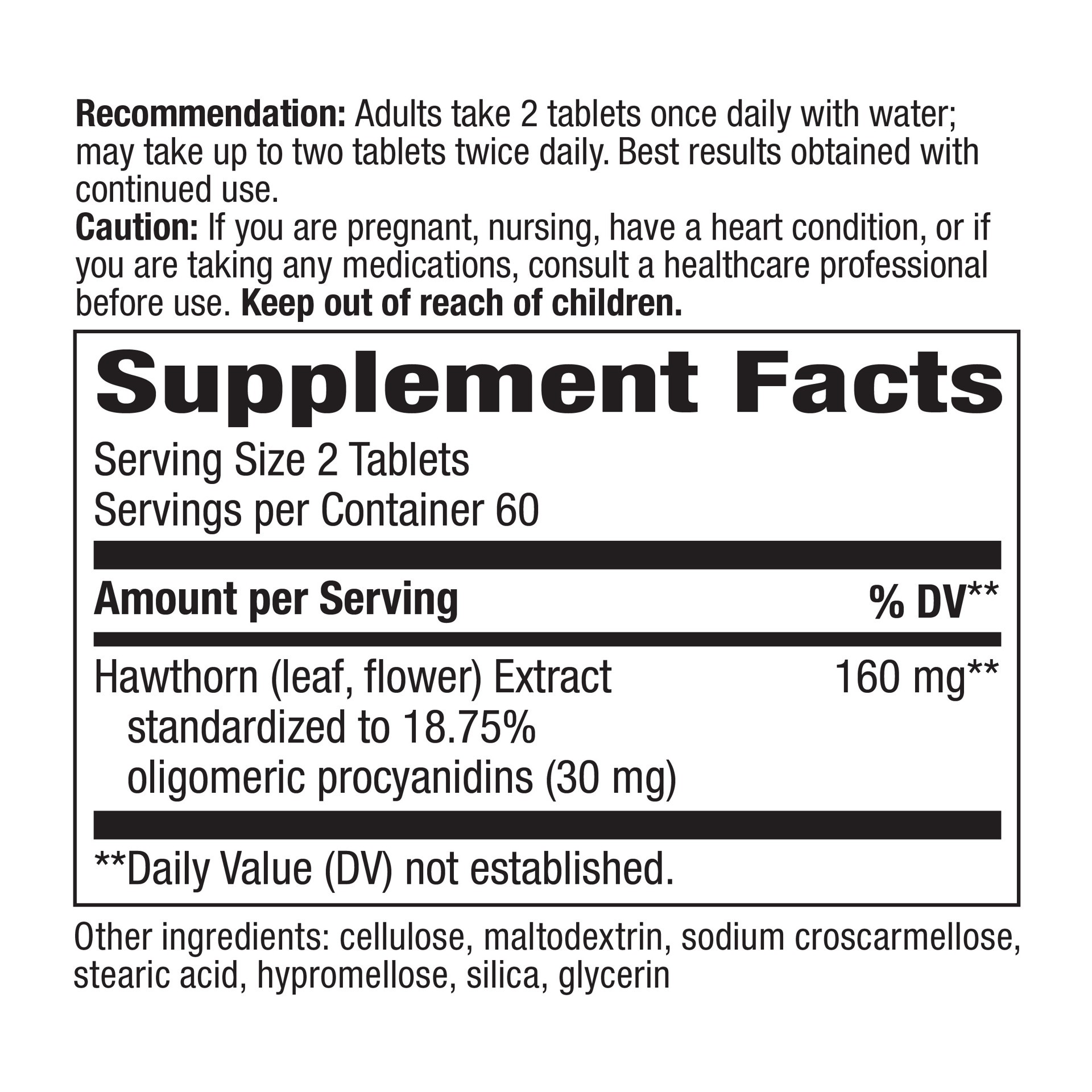 slide 2 of 4, Nature's Way HeartCare™ Hawthorn Premium Extract, 120 ct