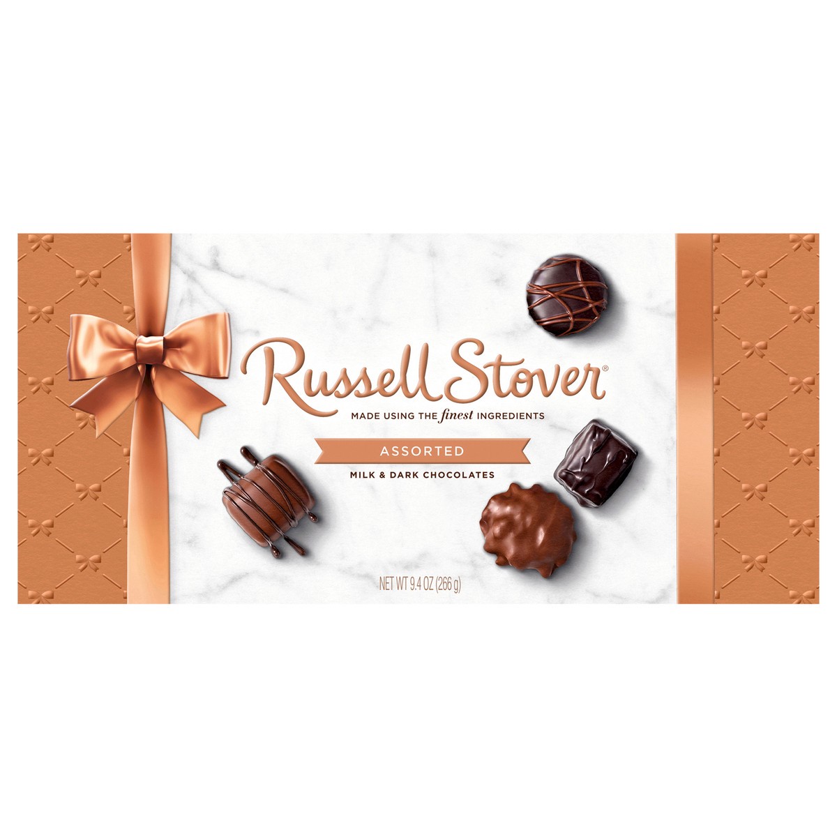 slide 1 of 3, RUSSELL STOVER Assorted Milk & Dark Chocolate Gift Box, 9.4 oz