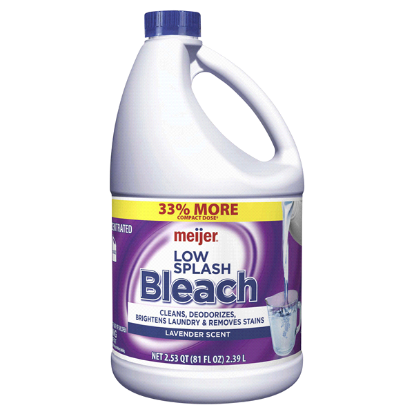 Great Value Low-Splash Bleach, 81 fl oz