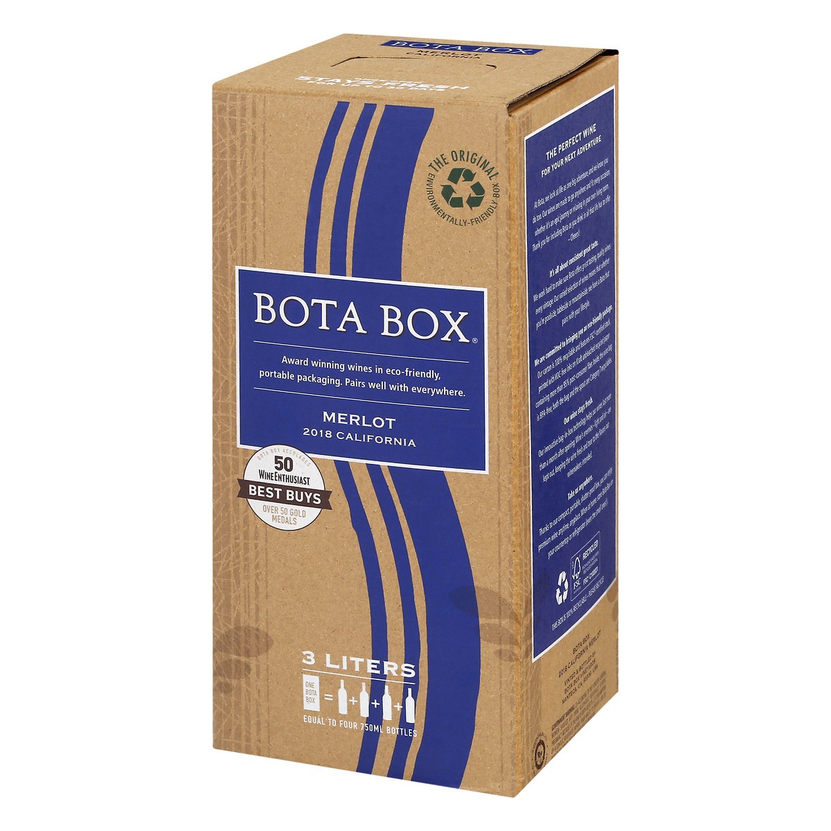 slide 6 of 9, Bota Box Merlot California Red Wine, 3 liter