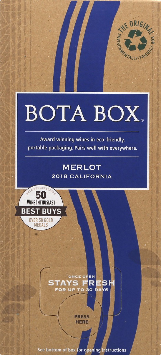 slide 9 of 9, Bota Box Merlot California Red Wine, 3 liter