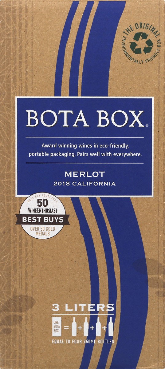 slide 4 of 9, Bota Box Merlot California Red Wine, 3 liter