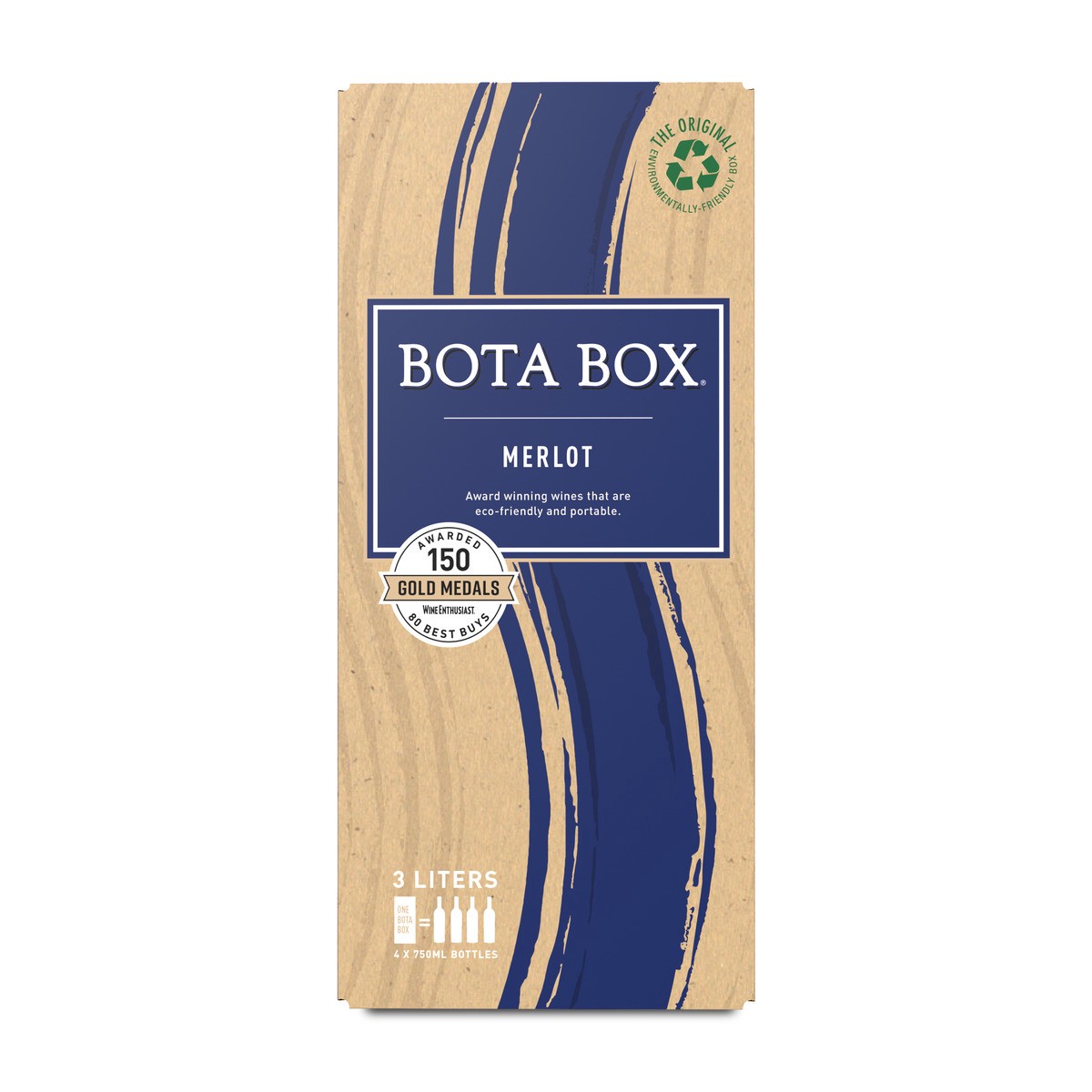 slide 1 of 9, Bota Box Merlot California Red Wine, 3 liter