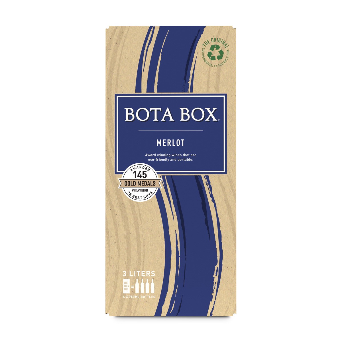 slide 1 of 9, Bota Box Merlot California Red Wine, 3 liter