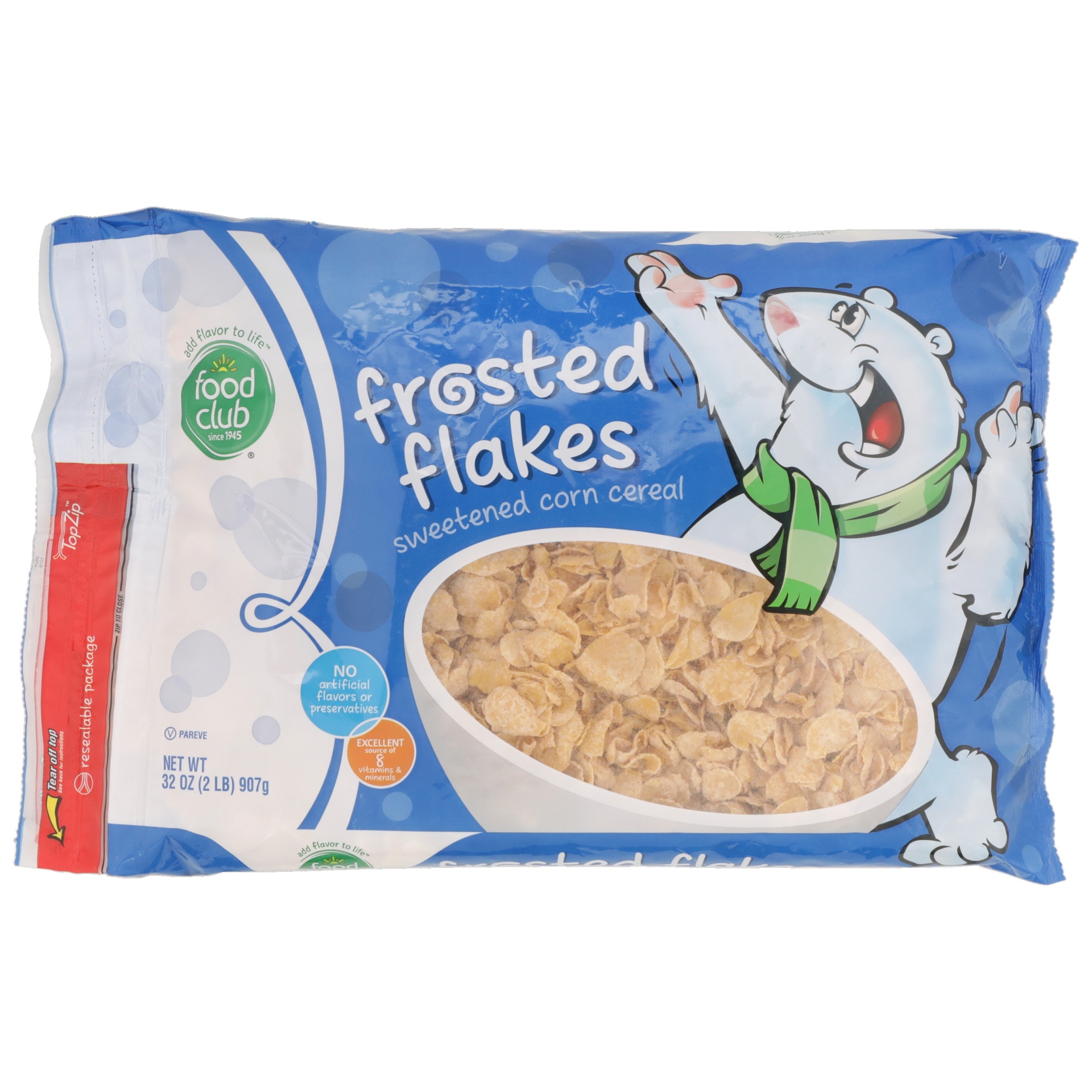 slide 1 of 6, Food Club Frosted Flakes Cereal, 32 oz