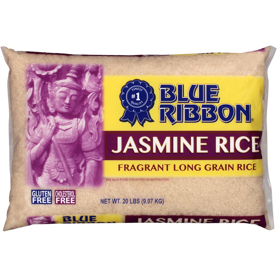 slide 1 of 6, Blue Ribbon Fragrant Long Grain Jasmine Rice, 20 lb
