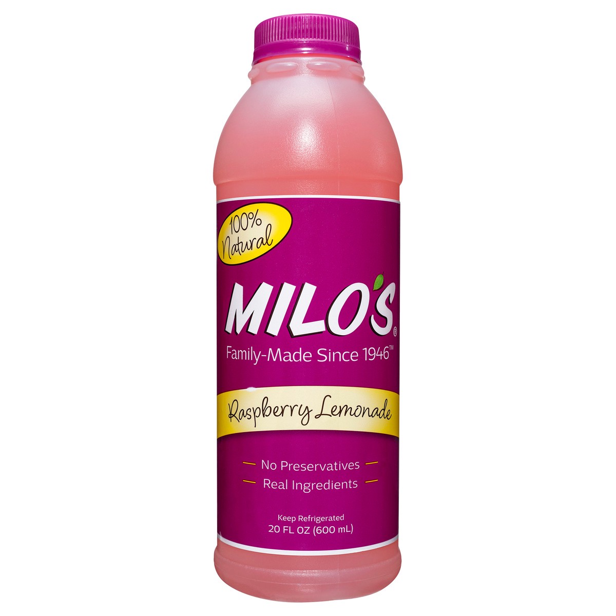 slide 3 of 9, Milo's Raspberry Lemonade - 20 fl oz, 20 fl oz