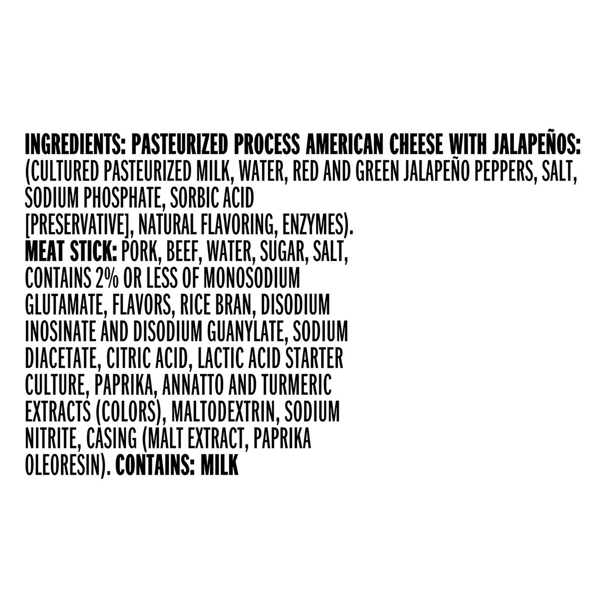 slide 5 of 7, Jack Link's Cheese Stick + Meat Stick Jalapeno Cheese + Flamin Hot 1.1 Oz, 1.1 oz