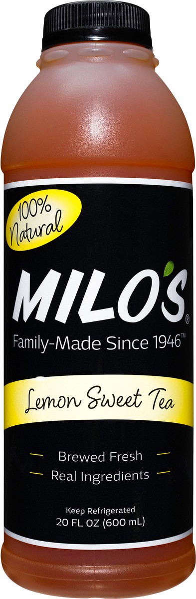 slide 8 of 9, Milo's Lemon Sweet Tea, 20 oz
