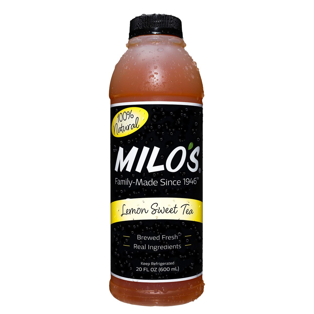 slide 1 of 9, Milo's Lemon Sweet Tea, 20 oz