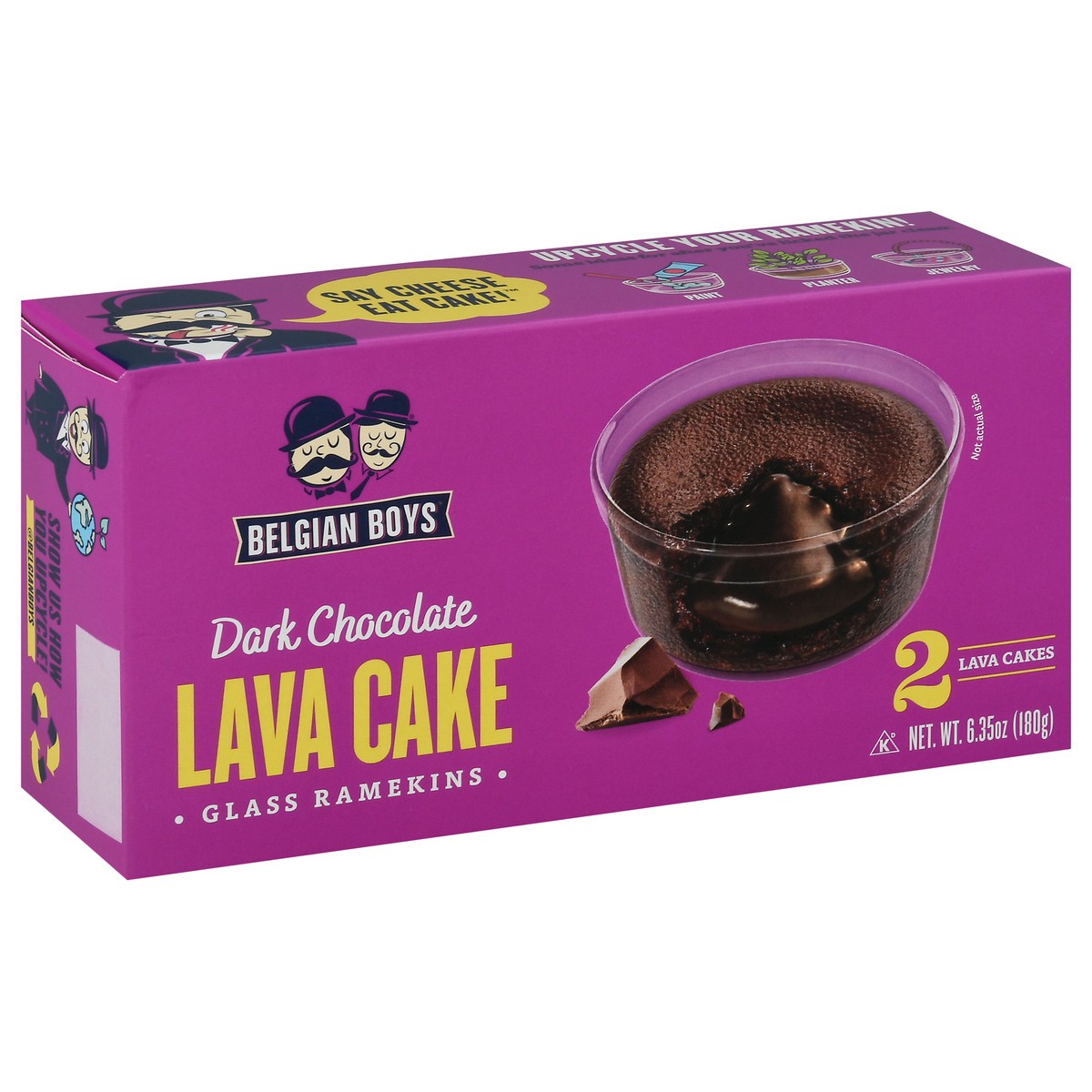 slide 4 of 14, Belgian Boys Glass Ramekins Dark Chocolate Lava Cakes 2 ea, 2 ct