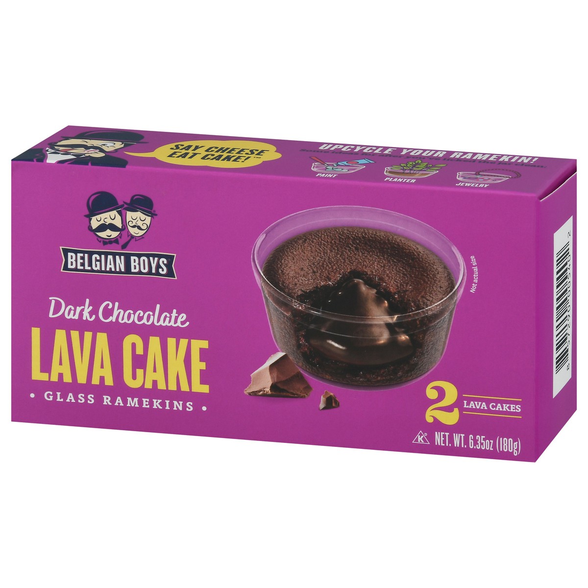 slide 11 of 14, Belgian Boys Glass Ramekins Dark Chocolate Lava Cakes 2 ea, 2 ct