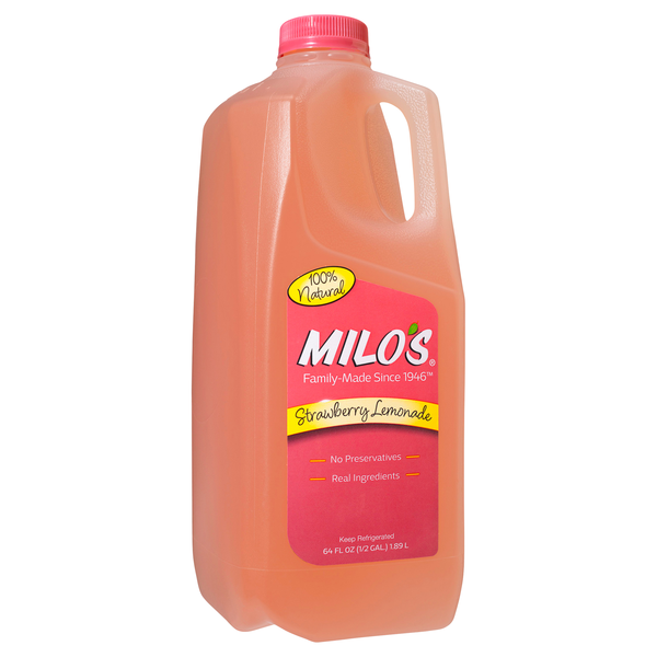 slide 1 of 1, Milo's Strawberry Lemonade - 64 fl oz, 64 fl oz