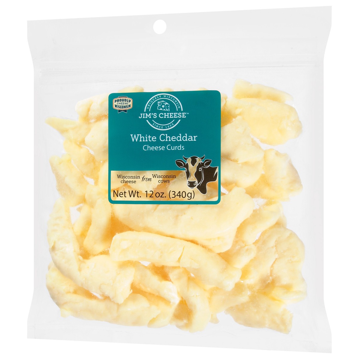 slide 6 of 9, Jim's Cheese White Cheddar Cheese Curds 12 oz, 12 oz