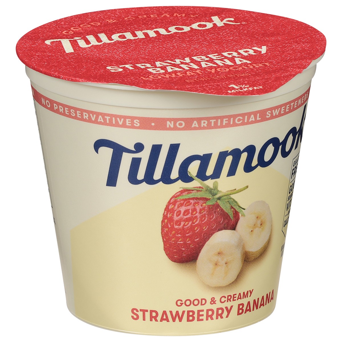 slide 6 of 9, Tillamook Lowfat Strawberry Banana Yogurt 6 oz, 6 oz