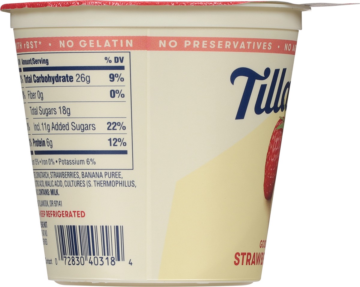 slide 2 of 9, Tillamook Lowfat Strawberry Banana Yogurt 6 oz, 6 oz