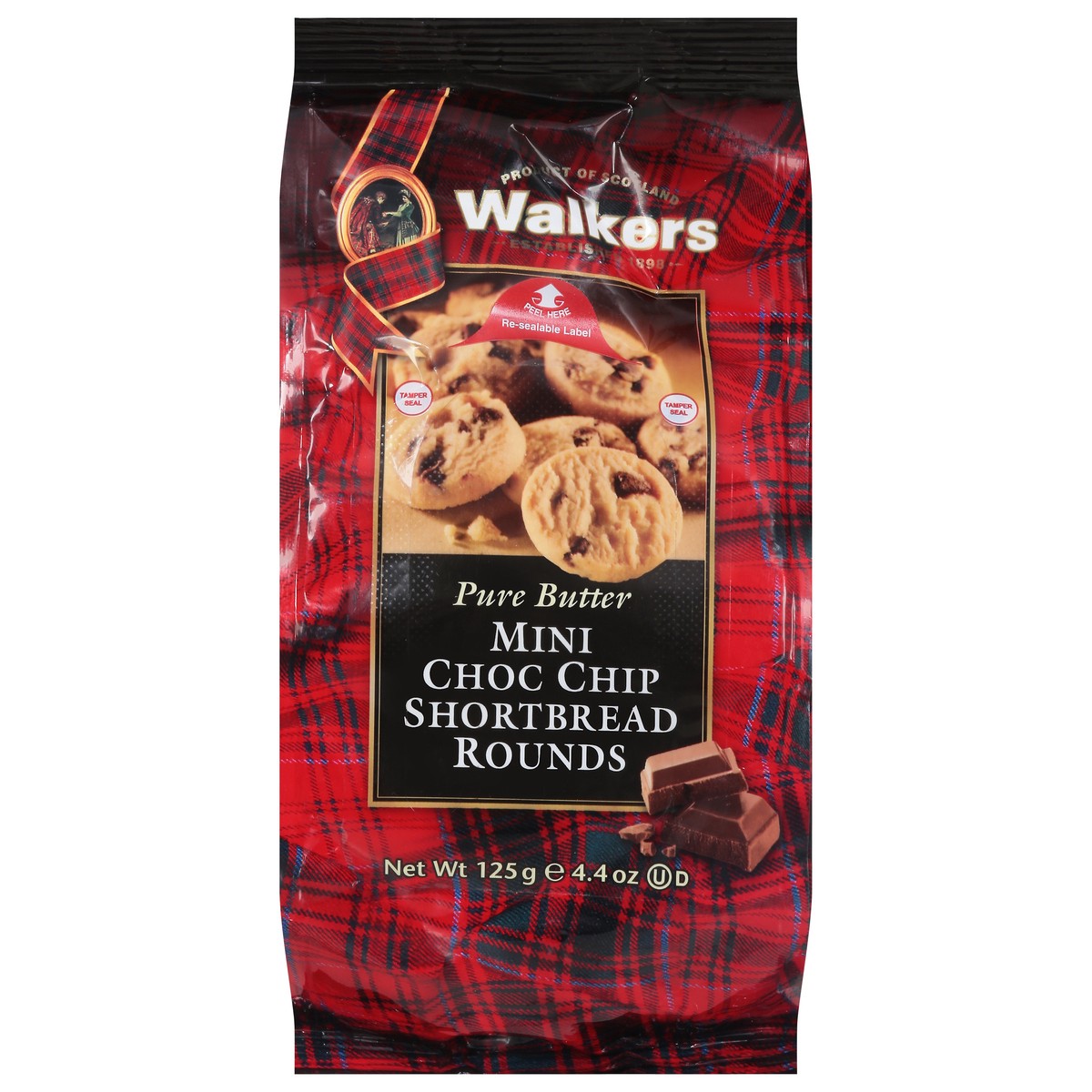 slide 1 of 5, Walker's Walkers Chocolate Chip Shortbread Mini, 4.4 oz