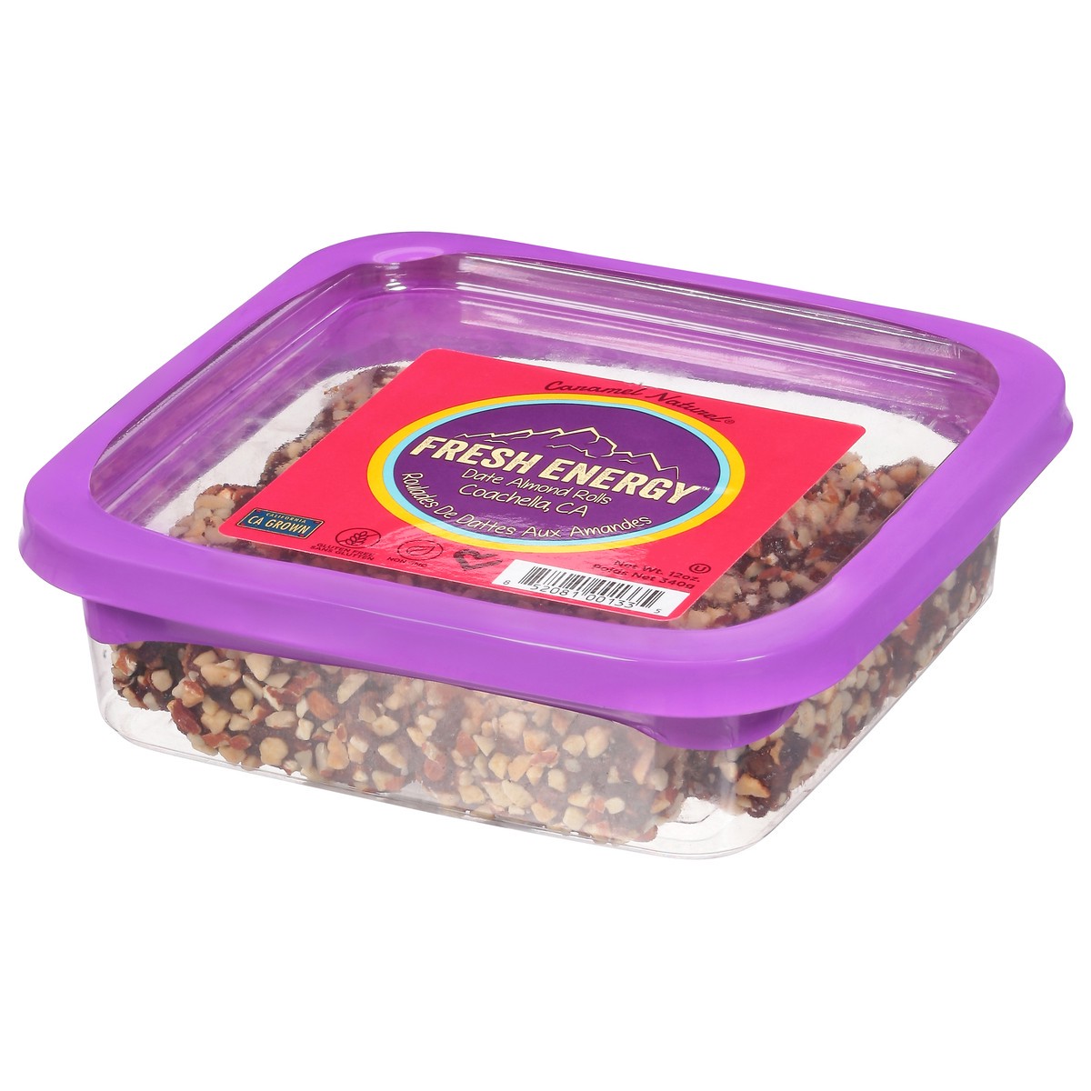 slide 6 of 13, Caramel Naturel Fresh Energy Date Almond Rolls 12 oz, 12 oz
