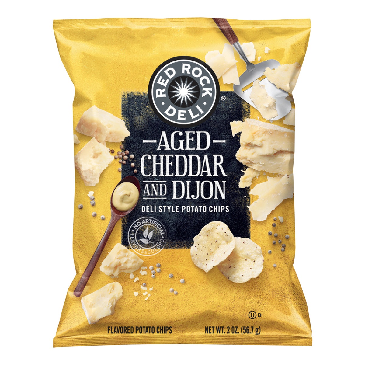 Red Rock Deli Style Potato Chips Aged Cheddar & Dijon 2 oz Shipt